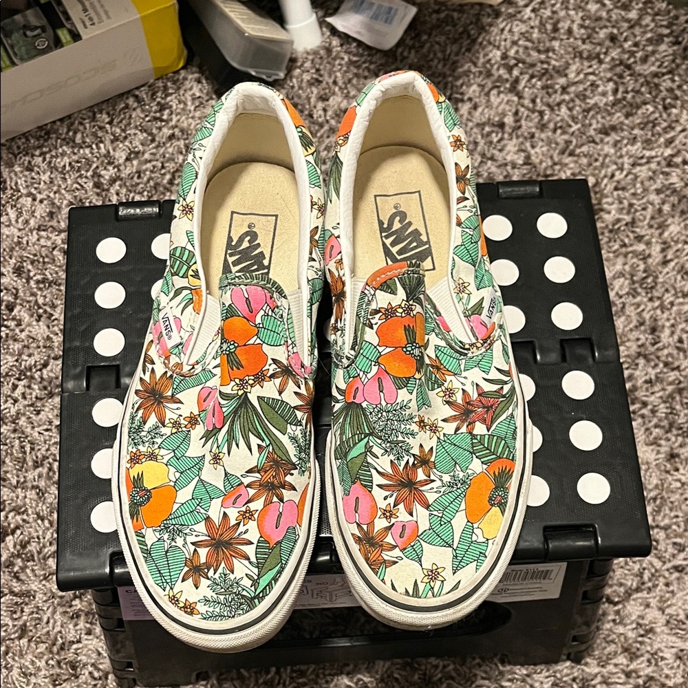 Vans Tropical Floral Slip-On Shoes
